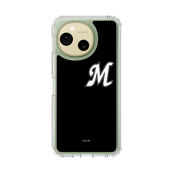 スリムプロテクションケース［ 千葉ロッテマリーンズ - イニシャルロゴ - ブラック ］