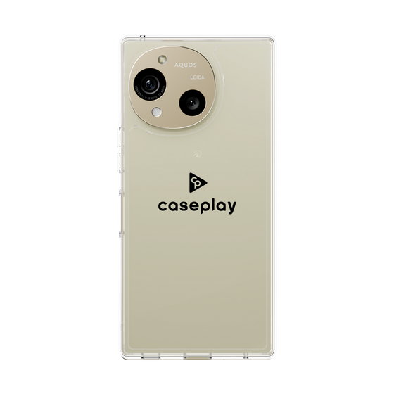 スリムプロテクションケース［ オリジナル - caseplayロゴ - ブラック/D ］