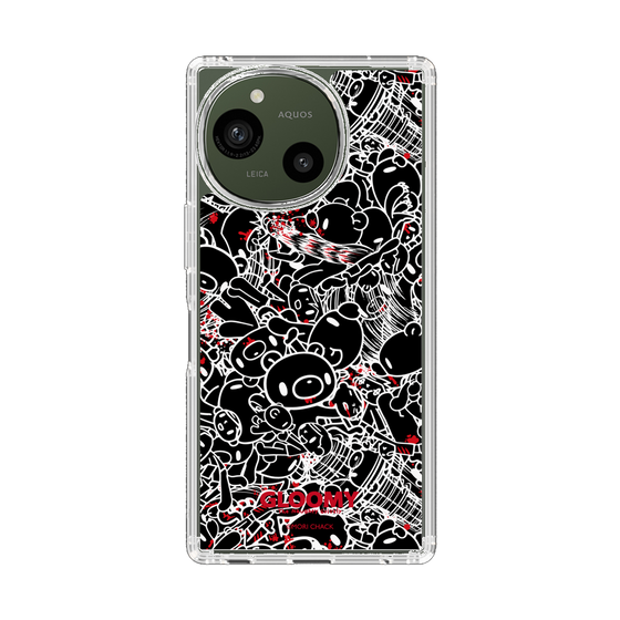 スリムプロテクションケース［ グルーミー - パターン - ブラック ］