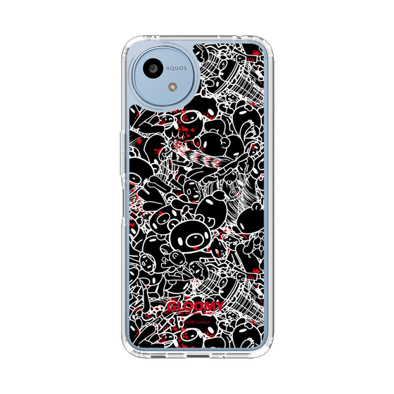 スリムプロテクションケース［ グルーミー - パターン - ブラック ］