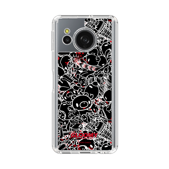 スリムプロテクションケース［ グルーミー - パターン - ブラック ］