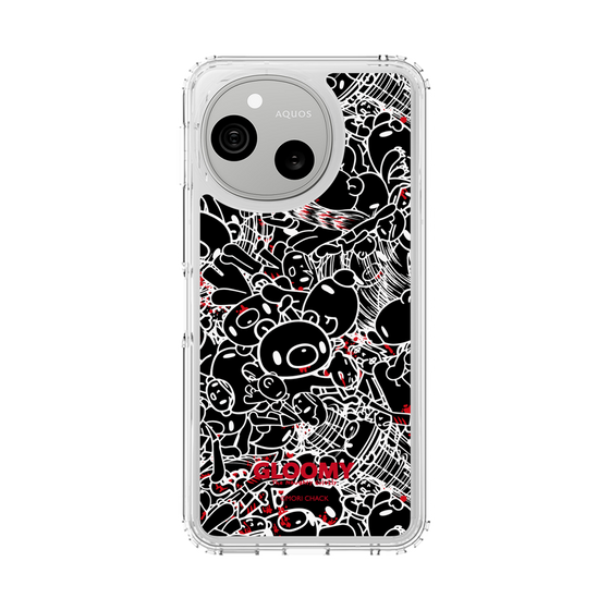 スリムプロテクションケース［ グルーミー - パターン - ブラック ］