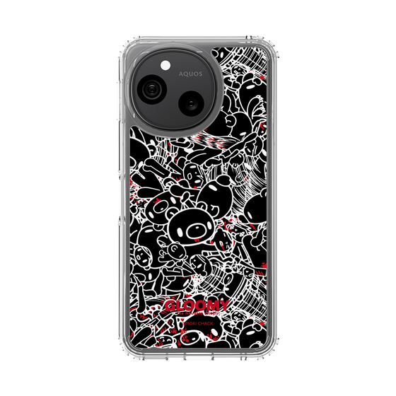 スリムプロテクションケース［ グルーミー - パターン - ブラック ］