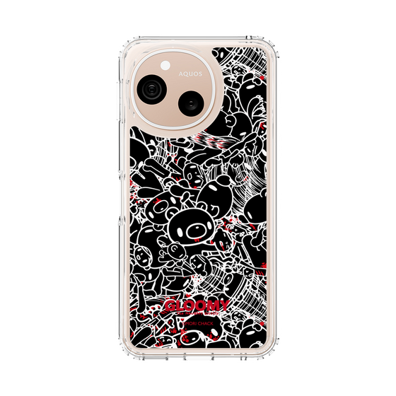 スリムプロテクションケース［ グルーミー - パターン - ブラック ］