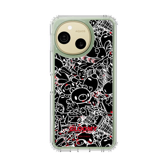 スリムプロテクションケース［ グルーミー - パターン - ブラック ］