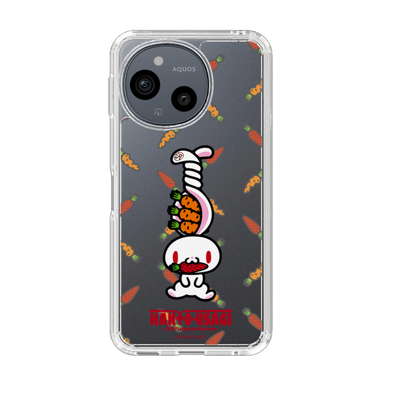 スリムプロテクションケース［ 汎用うさぎ - ニンジンとキャロットベリー ］