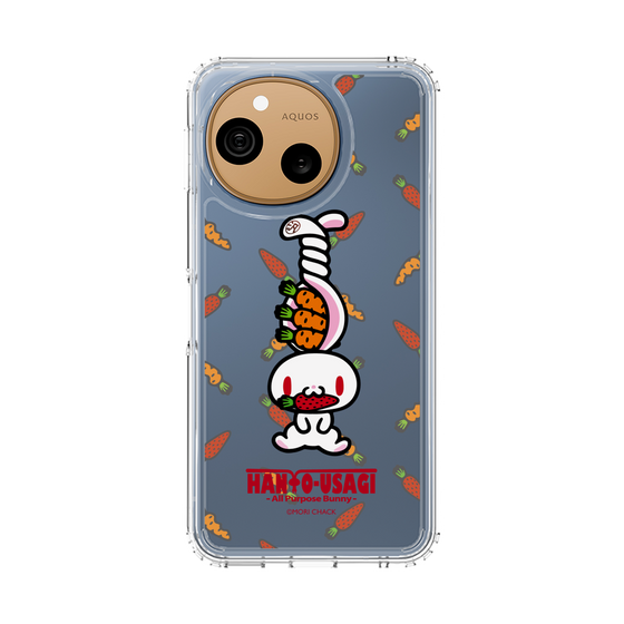 スリムプロテクションケース［ 汎用うさぎ - ニンジンとキャロットベリー ］