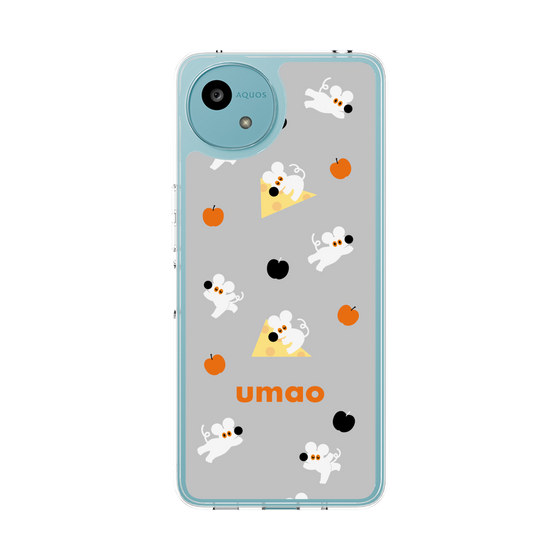 スリムプロテクションケース［ umao - ねずみとりんご ］