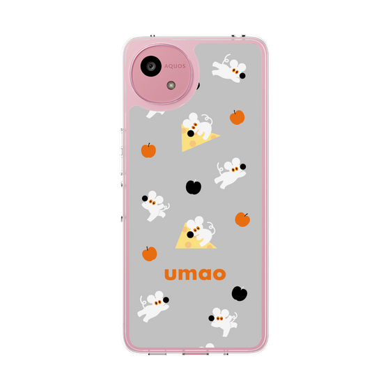 スリムプロテクションケース［ umao - ねずみとりんご ］