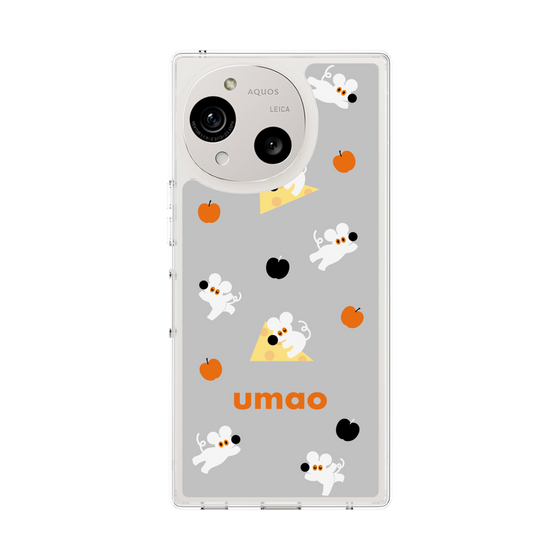 スリムプロテクションケース［ umao - ねずみとりんご ］