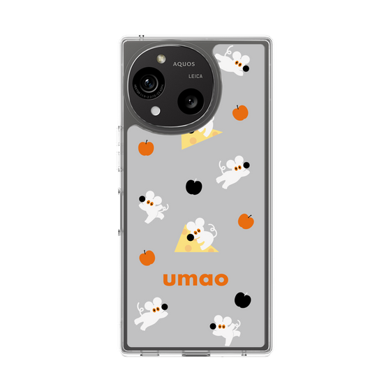 スリムプロテクションケース［ umao - ねずみとりんご ］