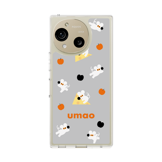 スリムプロテクションケース［ umao - ねずみとりんご ］