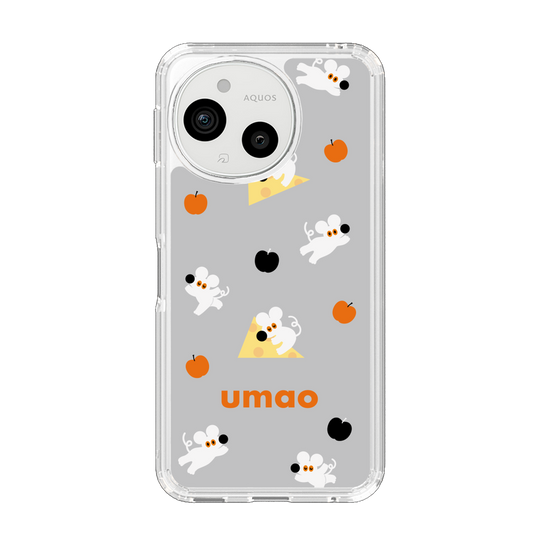 スリムプロテクションケース［ umao - ねずみとりんご ］