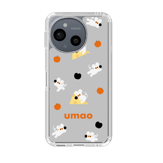 スリムプロテクションケース［ umao - ねずみとりんご ］