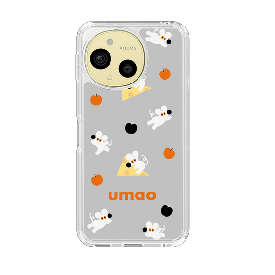 スリムプロテクションケース［ umao - ねずみとりんご ］