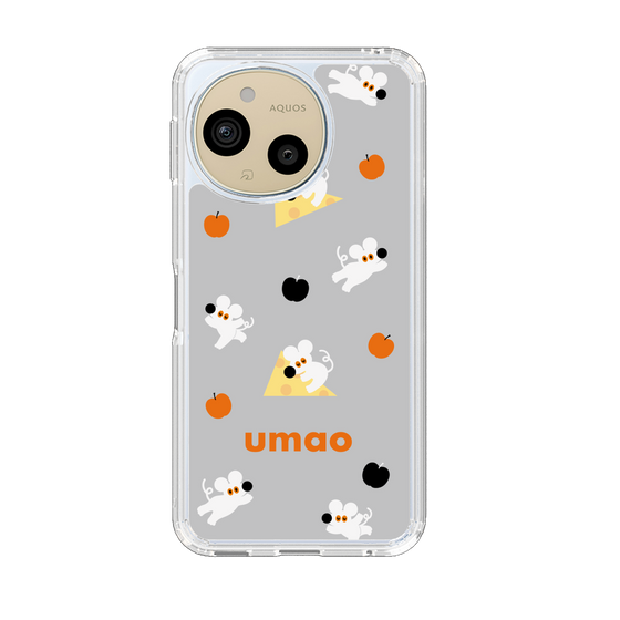 スリムプロテクションケース［ umao - ねずみとりんご ］