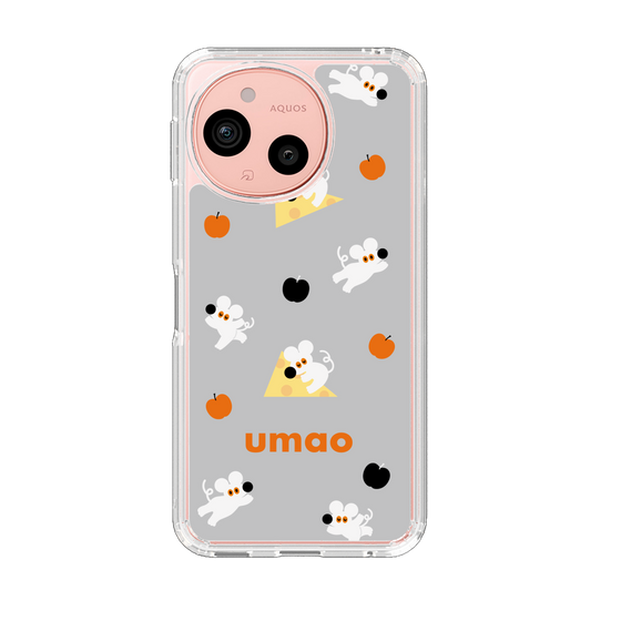 スリムプロテクションケース［ umao - ねずみとりんご ］