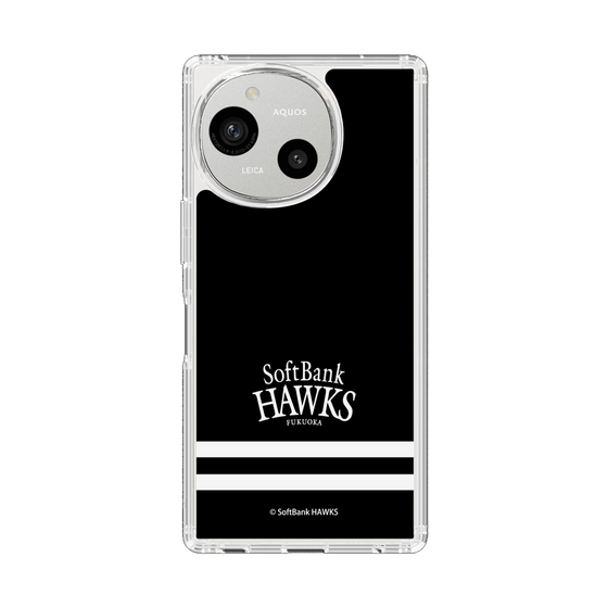 スリムプロテクションケース［ 福岡ソフトバンクホークス - ストライプ - ブラック ］