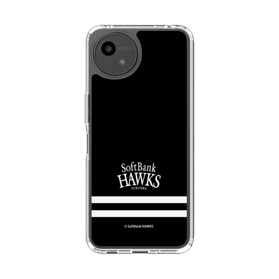 スリムプロテクションケース［ 福岡ソフトバンクホークス - ストライプ - ブラック ］