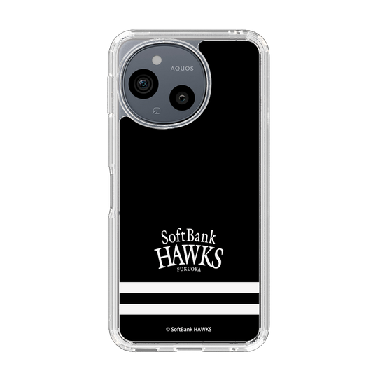 スリムプロテクションケース［ 福岡ソフトバンクホークス - ストライプ - ブラック ］