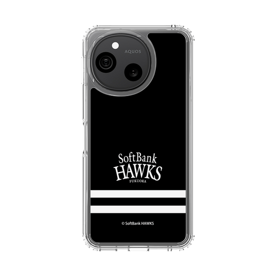 スリムプロテクションケース［ 福岡ソフトバンクホークス - ストライプ - ブラック ］