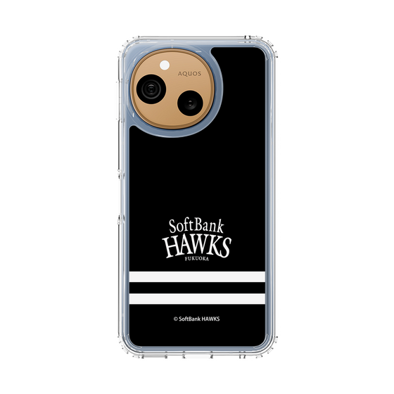 スリムプロテクションケース［ 福岡ソフトバンクホークス - ストライプ - ブラック ］