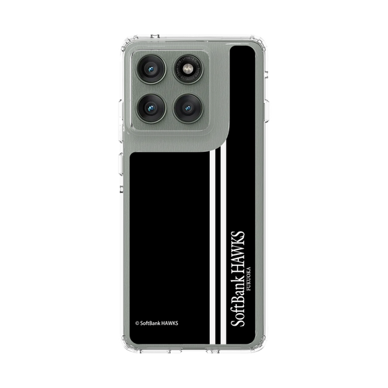 スリムプロテクションケース［ 福岡ソフトバンクホークス - 縦ストライプ - ブラック ］