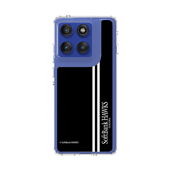 スリムプロテクションケース［ 福岡ソフトバンクホークス - 縦ストライプ - ブラック ］