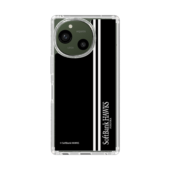 スリムプロテクションケース［ 福岡ソフトバンクホークス - 縦ストライプ - ブラック ］