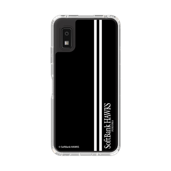 スリムプロテクションケース［ 福岡ソフトバンクホークス - 縦ストライプ - ブラック ］