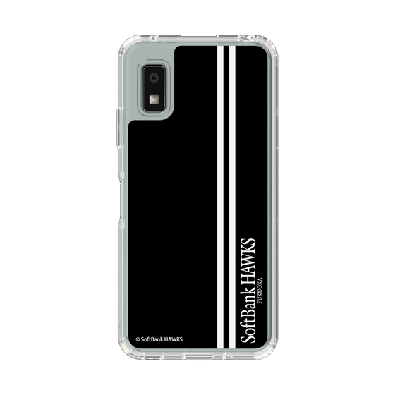 スリムプロテクションケース［ 福岡ソフトバンクホークス - 縦ストライプ - ブラック ］