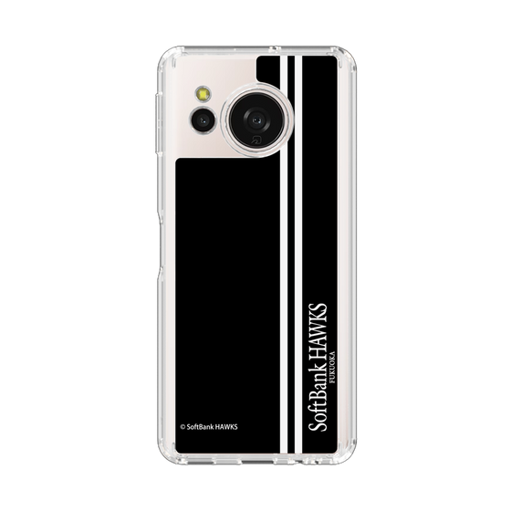 スリムプロテクションケース［ 福岡ソフトバンクホークス - 縦ストライプ - ブラック ］