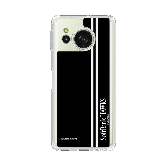 スリムプロテクションケース［ 福岡ソフトバンクホークス - 縦ストライプ - ブラック ］
