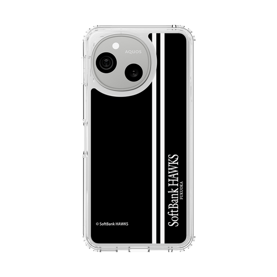 スリムプロテクションケース［ 福岡ソフトバンクホークス - 縦ストライプ - ブラック ］