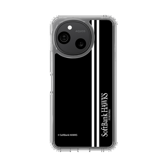 スリムプロテクションケース［ 福岡ソフトバンクホークス - 縦ストライプ - ブラック ］