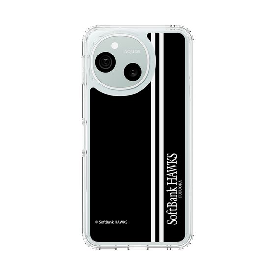 スリムプロテクションケース［ 福岡ソフトバンクホークス - 縦ストライプ - ブラック ］