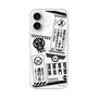 スリムプロテクションケース［ 怪獣8号 - ステッカー - モノクロ ］