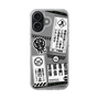 スリムプロテクションケース［ 怪獣8号 - ステッカー - モノクロ ］