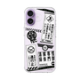 スリムプロテクションケース［ 怪獣8号 - ステッカー - モノクロ ］
