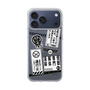 スリムプロテクションケース［ 怪獣8号 - ステッカー - モノクロ ］