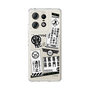 スリムプロテクションケース［ 怪獣8号 - ステッカー - モノクロ ］