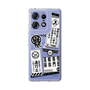スリムプロテクションケース［ 怪獣8号 - ステッカー - モノクロ ］
