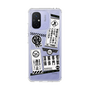 スリムプロテクションケース［ 怪獣8号 - ステッカー - モノクロ ］