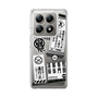 スリムプロテクションケース［ 怪獣8号 - ステッカー - モノクロ ］