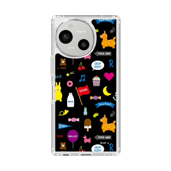 スリムプロテクションケース［ ロディ - キュート - ブラック ］