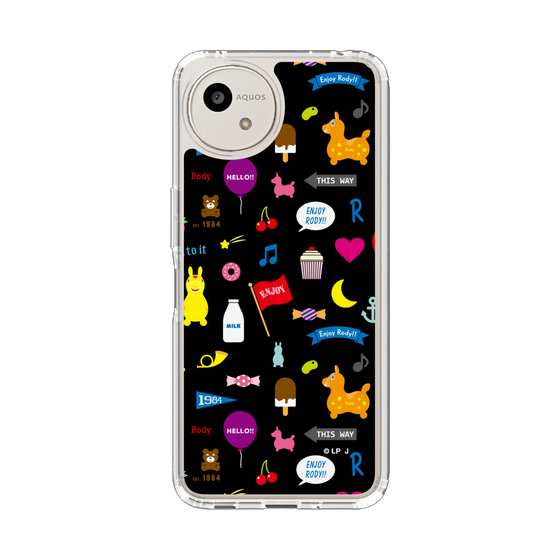 スリムプロテクションケース［ ロディ - キュート - ブラック ］