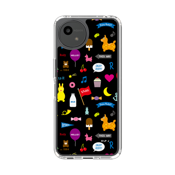 スリムプロテクションケース［ ロディ - キュート - ブラック ］