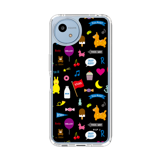 スリムプロテクションケース［ ロディ - キュート - ブラック ］