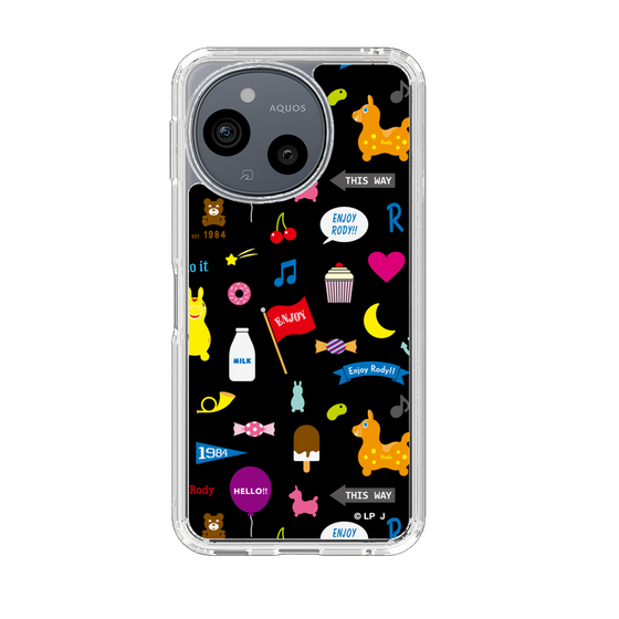 スリムプロテクションケース［ ロディ - キュート - ブラック ］