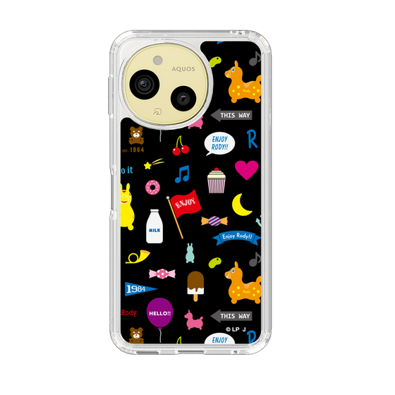 スリムプロテクションケース［ ロディ - キュート - ブラック ］